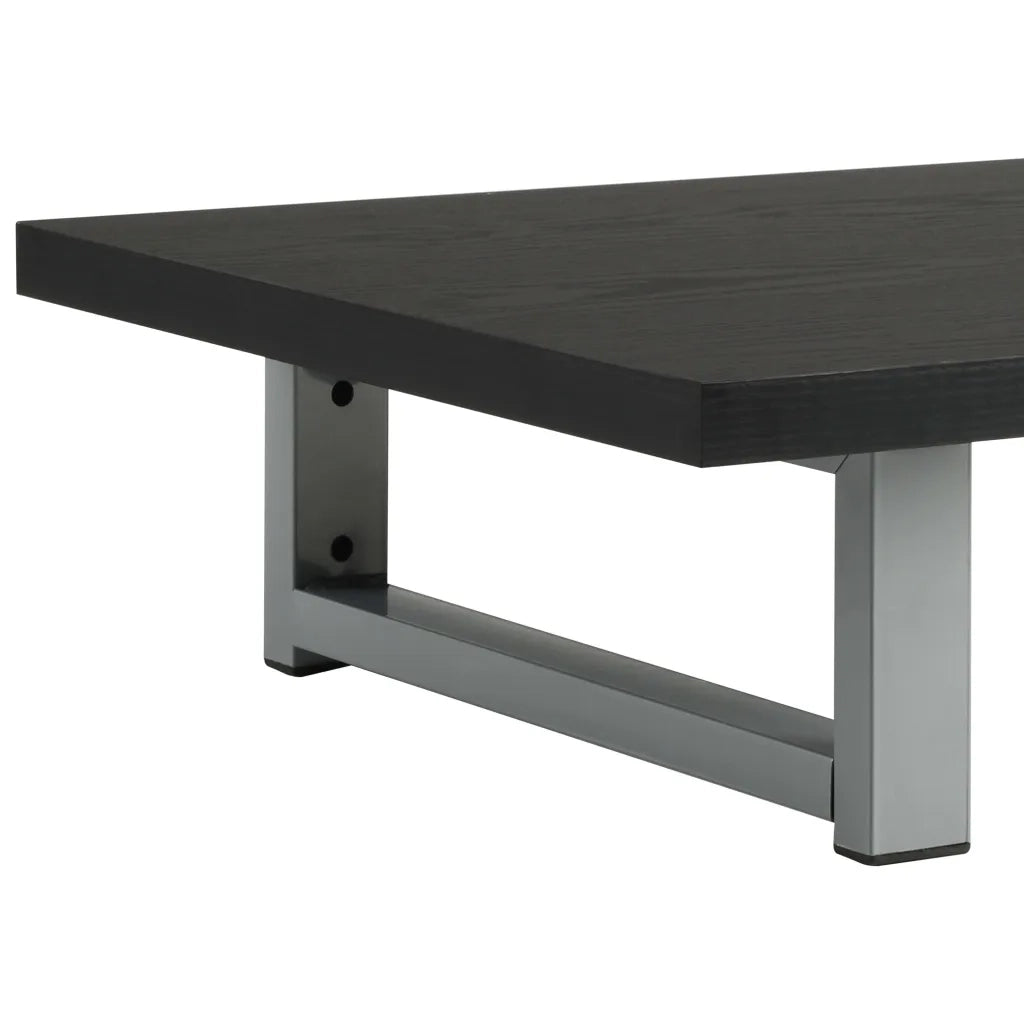Set Mobili da Bagno 2 pz Ceramica Nero 279336