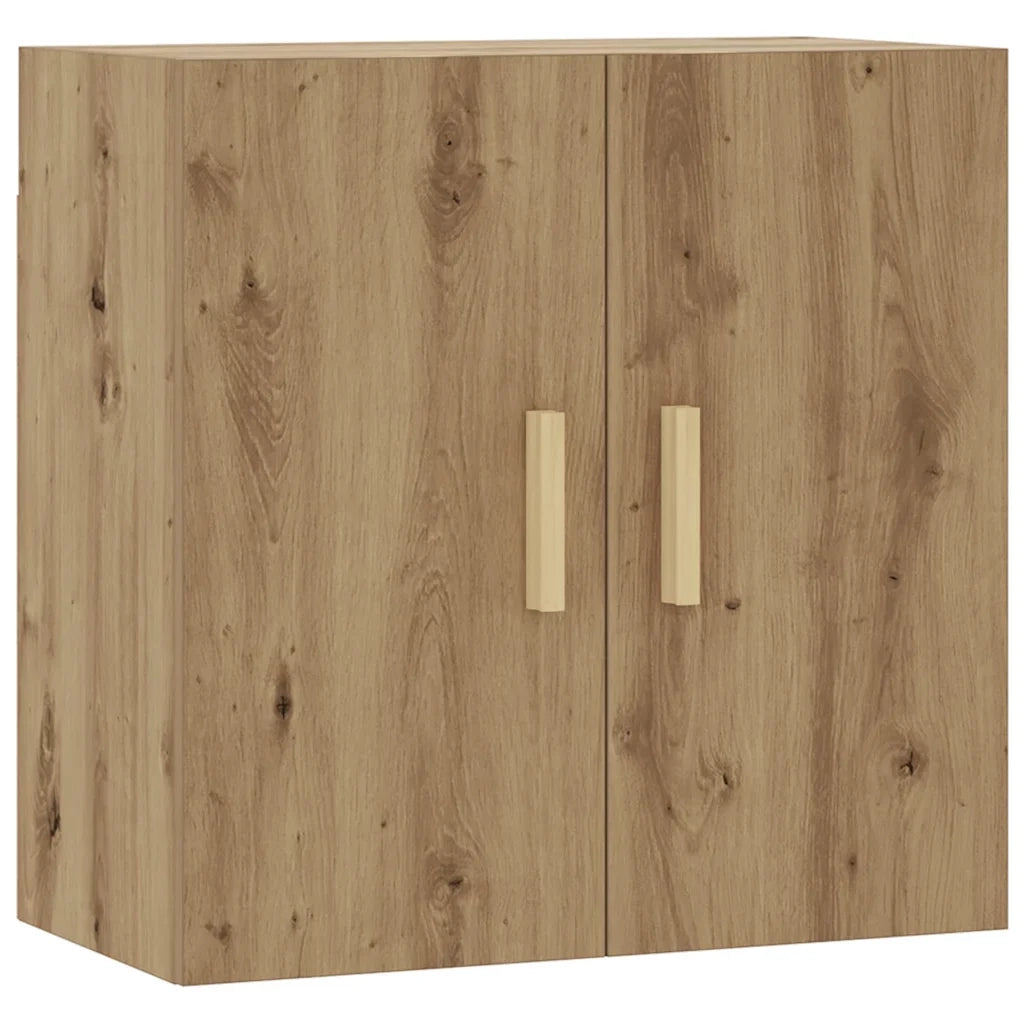 Mobile contenitore scandinavo a parete 60 x 31 x 60 cm design salvaspazio legno di rovere ingegnerizzato realizzato artigianalmente 02_0051024