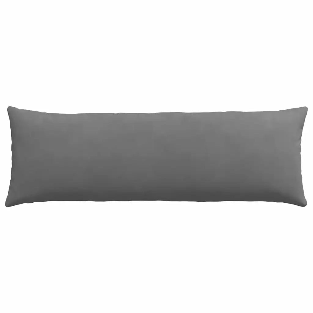 Cuscini da Divano 2 pz-Set di 2 Cuscini per Sofa Grigio scuro 120 x 40 cm Tessuto 689819