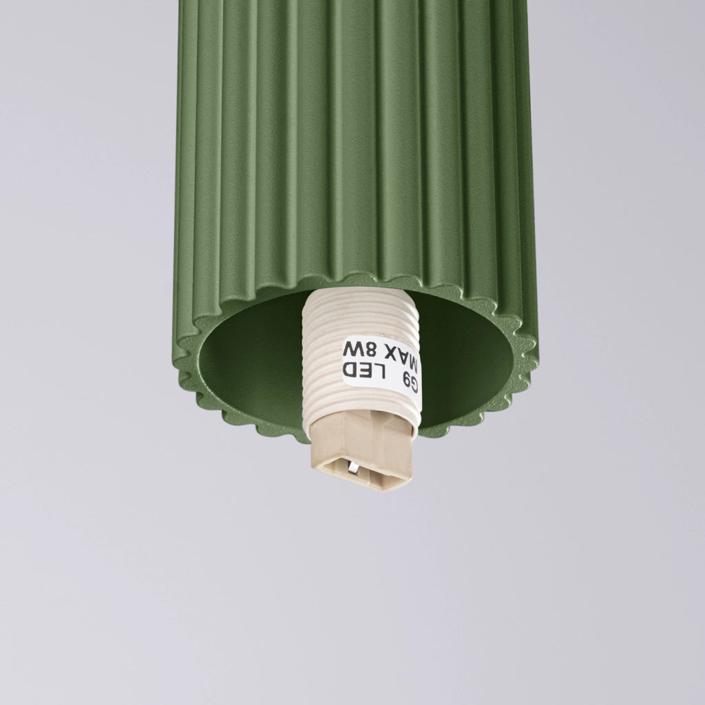 Lampada da soffitto HALO verde oliva IP44