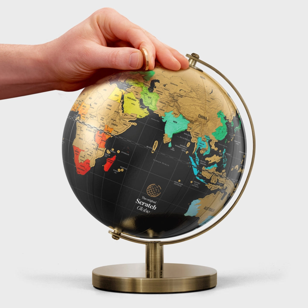 Mappamondo Grattabile - Globo Interattivo da Scratching per Viaggiatori