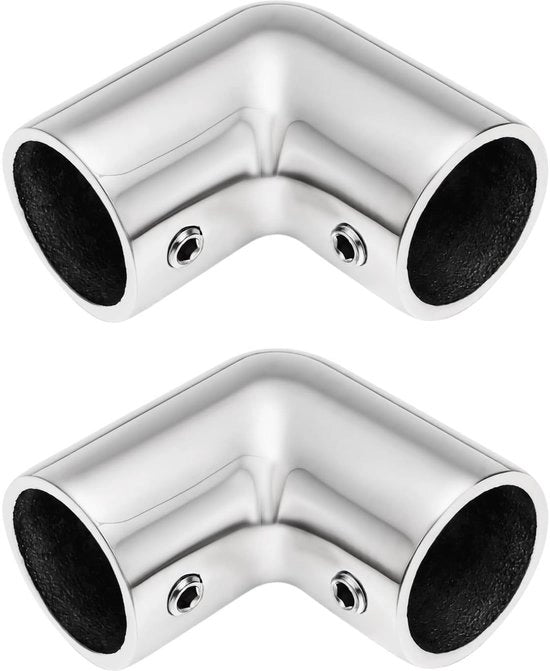 Maniglia 90 Gradi per Angoli - 2 Pezzi - Acciaio Inox 316 - Idoneo per Barche/Navi - Installazione Facile - Proprietà Anticorrosive - Accessori Nautici
