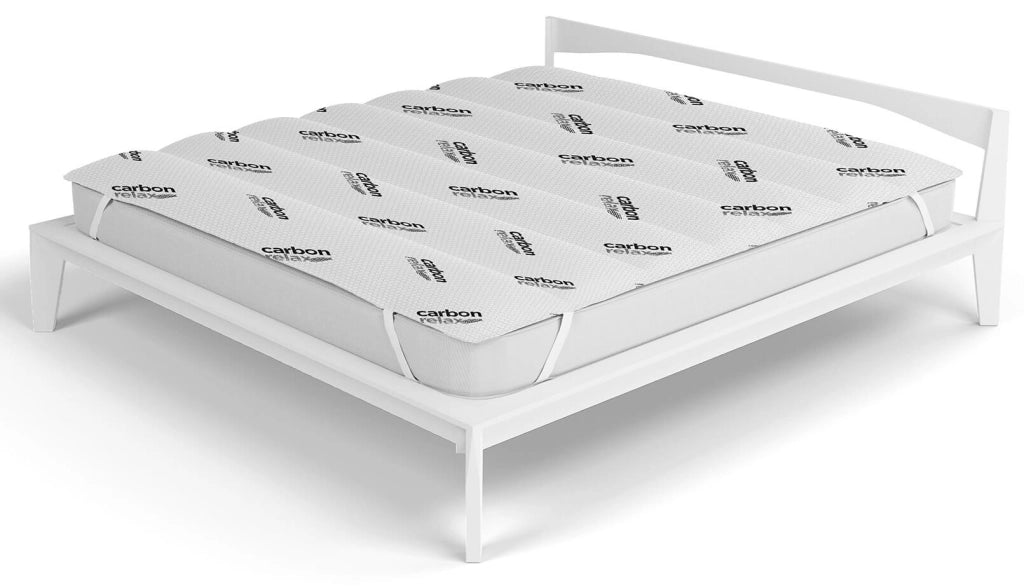 Topper Trapuntato Imbottito Singolo con Elastici Grigio Chiaro