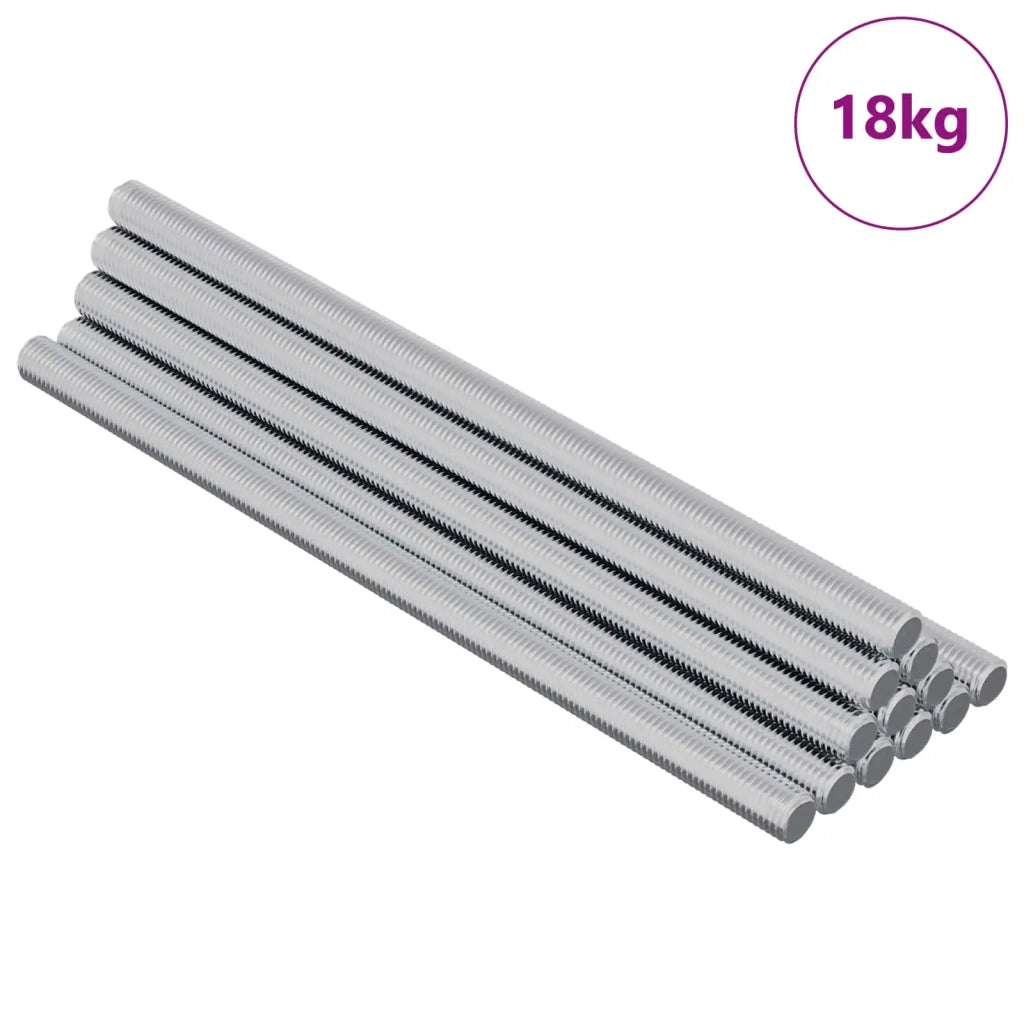 Barre filettate 900 pcs Argento Metallo 864447