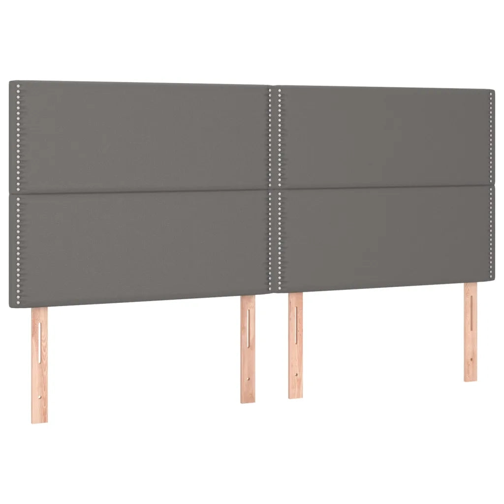 Giroletto a Molle con Materasso Grgio 200x200 cm in Similpelle 3128995