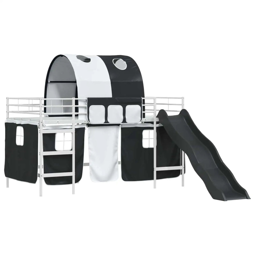 Struttura del letto loft per bambini Bianco e Nero 80 x 200 cm 42020851