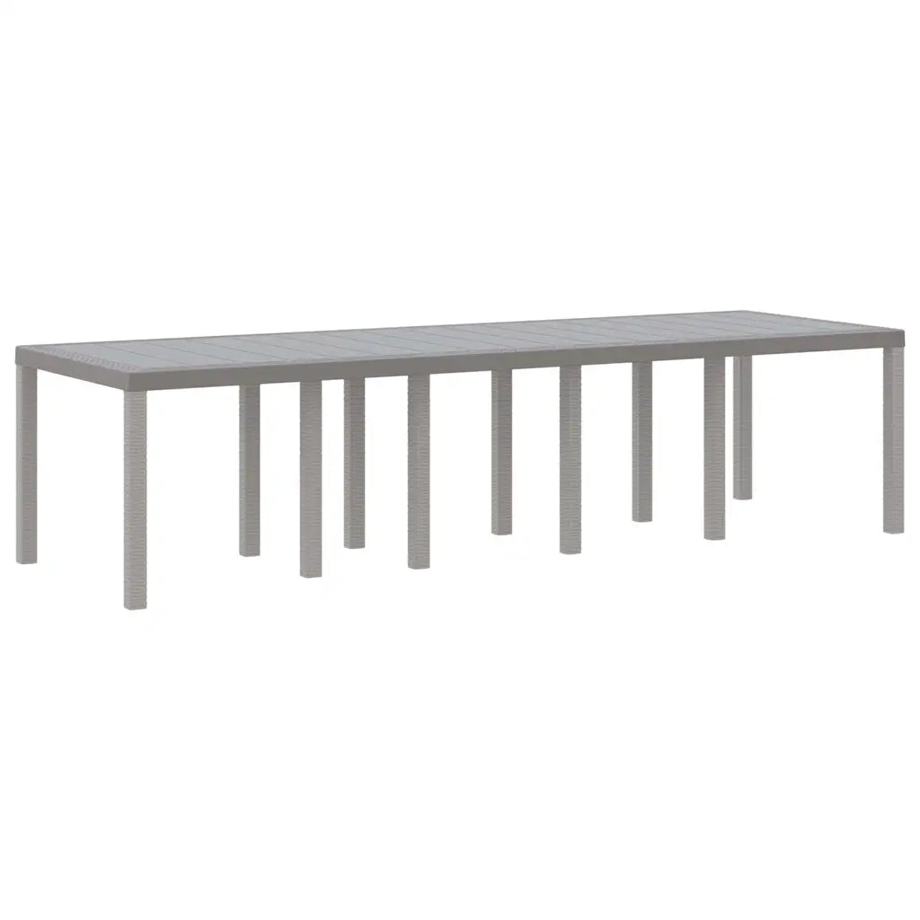 Set da Pranzo per Giardino Grigio chiaro e Antracite 3378630