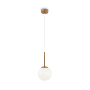 Maytoni Lampadario Minimal Basic Form 1 luce E14 oro metallo diffusore vetro