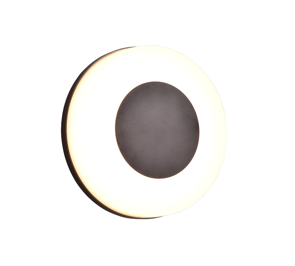 Applique da esterno LED, plastica, nero opaco, 25x25x8 cm, Morena