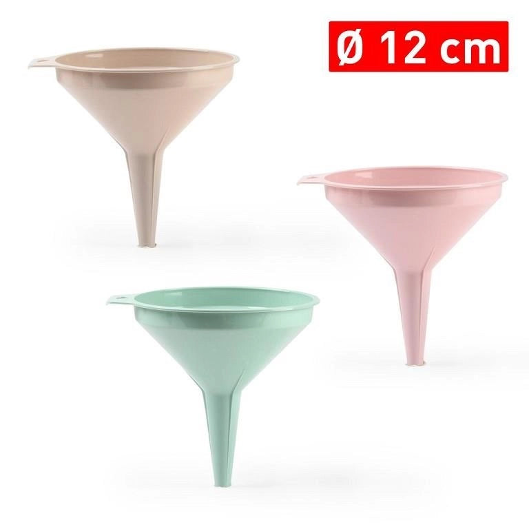 1 Pezzo Imbuto Multiuso in Plastica Colorato 12 cm 3 Colori