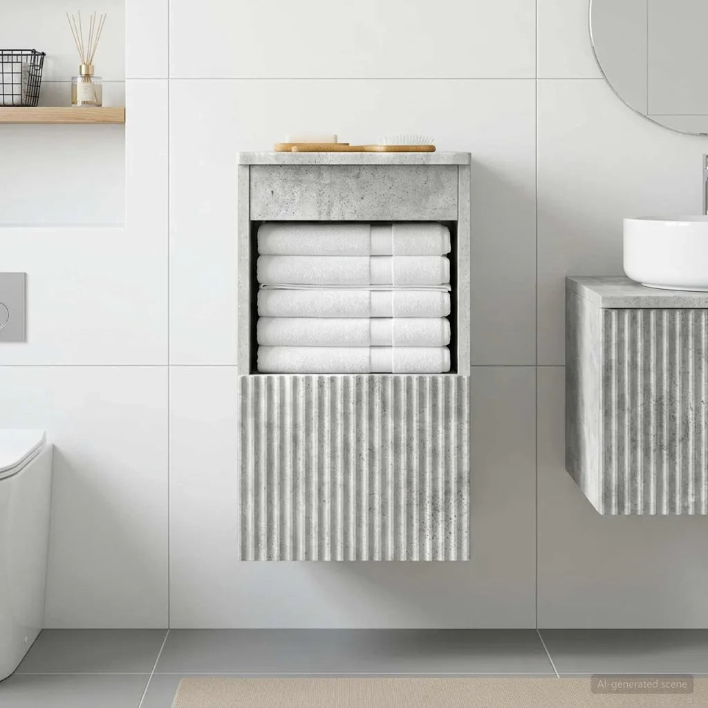 Mobile da Bagno Grigio Cemento 30 x 41 x 50 cm 890495