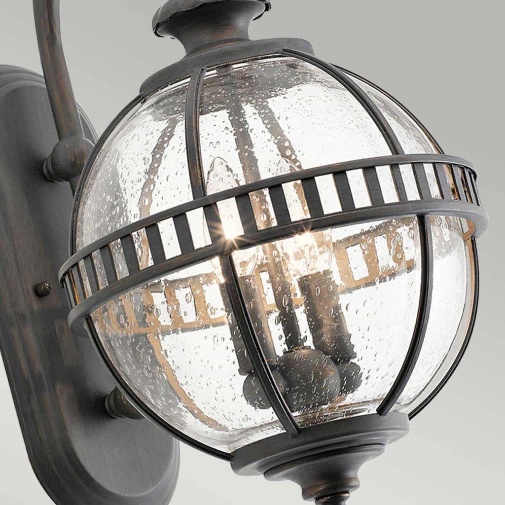 Applique esterna bronzo Halleron Kichler 2xE14 IP44