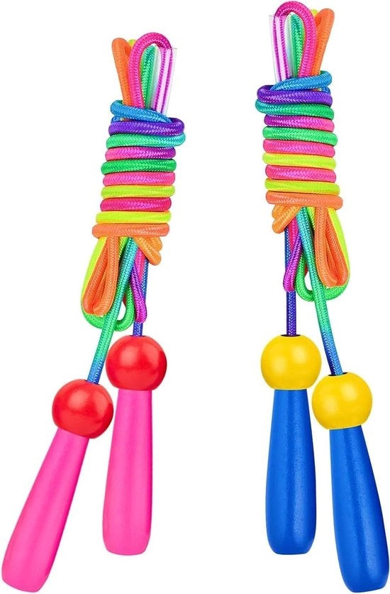 Saltello a Ragno per Bambini con Maniglia in Legno, 2,5 m, Adattabile per Giochi all'Aperto e Feste