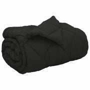 Piumone | Duvet Invernale Nero 135 x 200 cm Microfibra
