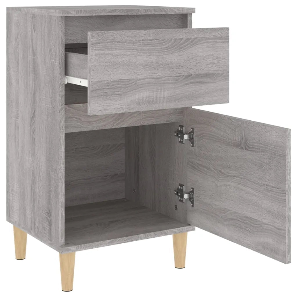 Comodino | Armadio da Notte | Mobiletto da notte Grigio Sonoma 40x35x70 cm