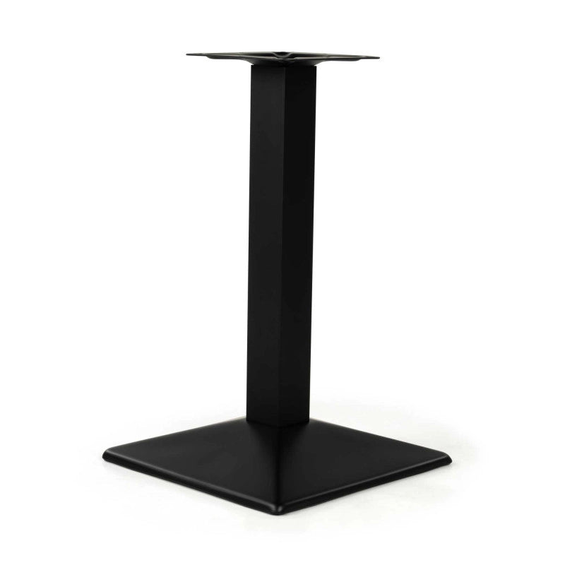 Base Tavolo Piramide Acciaio Nero Quadro Cm 45x45h72
