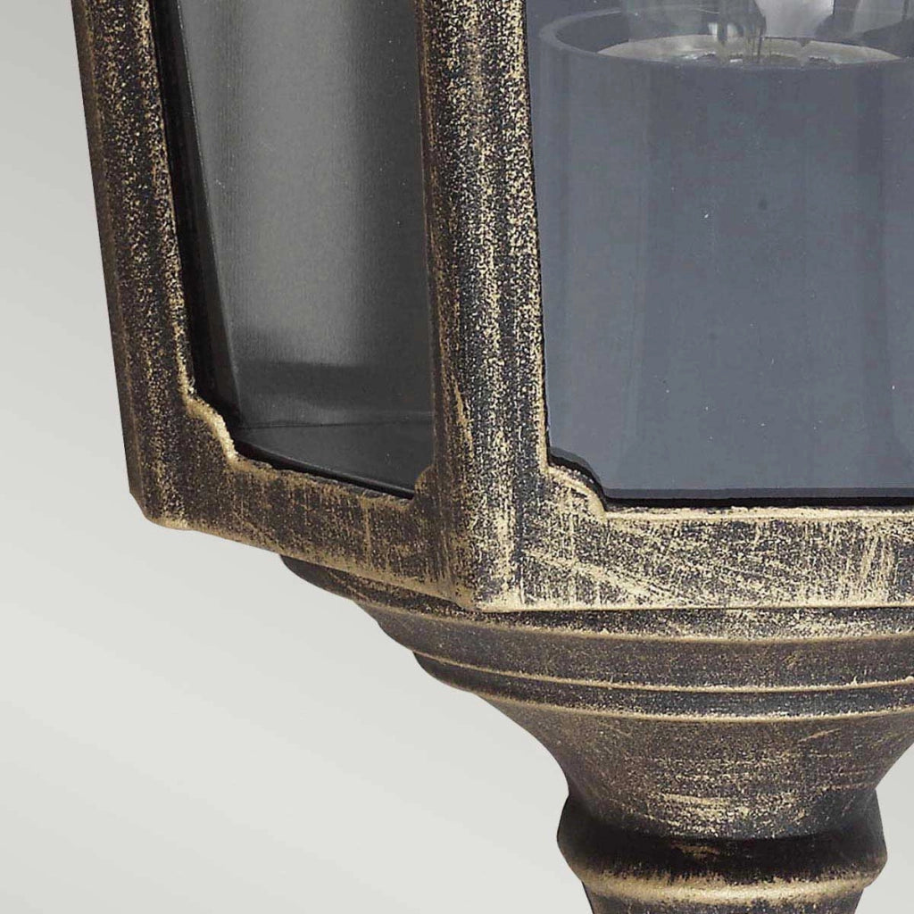 Applique esterna retro Cricklade nera E27 60W Garden Zone
