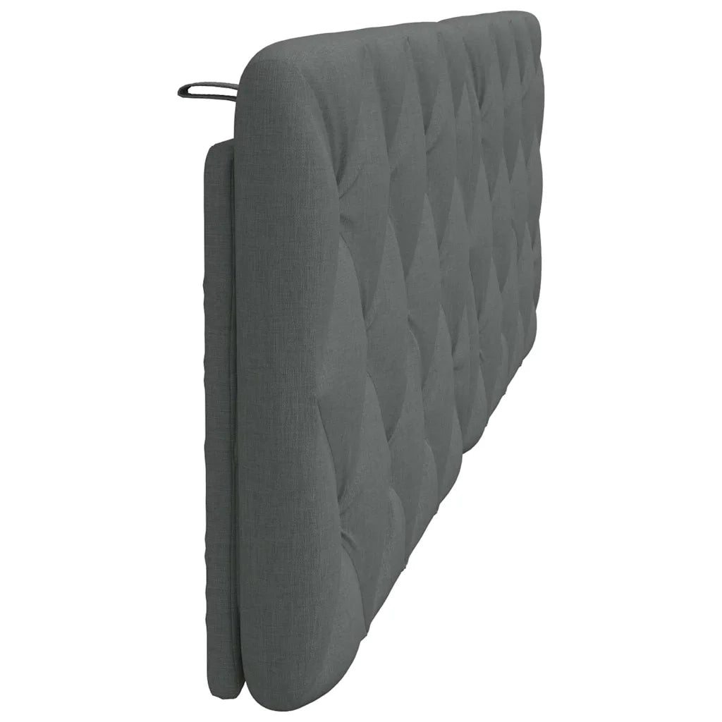 Cuscino Testiera Grigio Scuro 160 cm in Tessuto 4019227