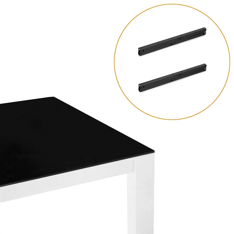 Set di Reggimensole a scomparsa per ripiano in legno Mirage, Acciaio, Zincato bianco