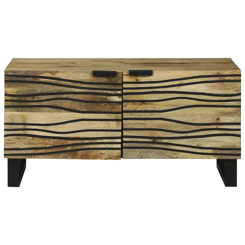 Tavolino da salotto Marrone e Nero 80 x 50 x 40 cm 4017941