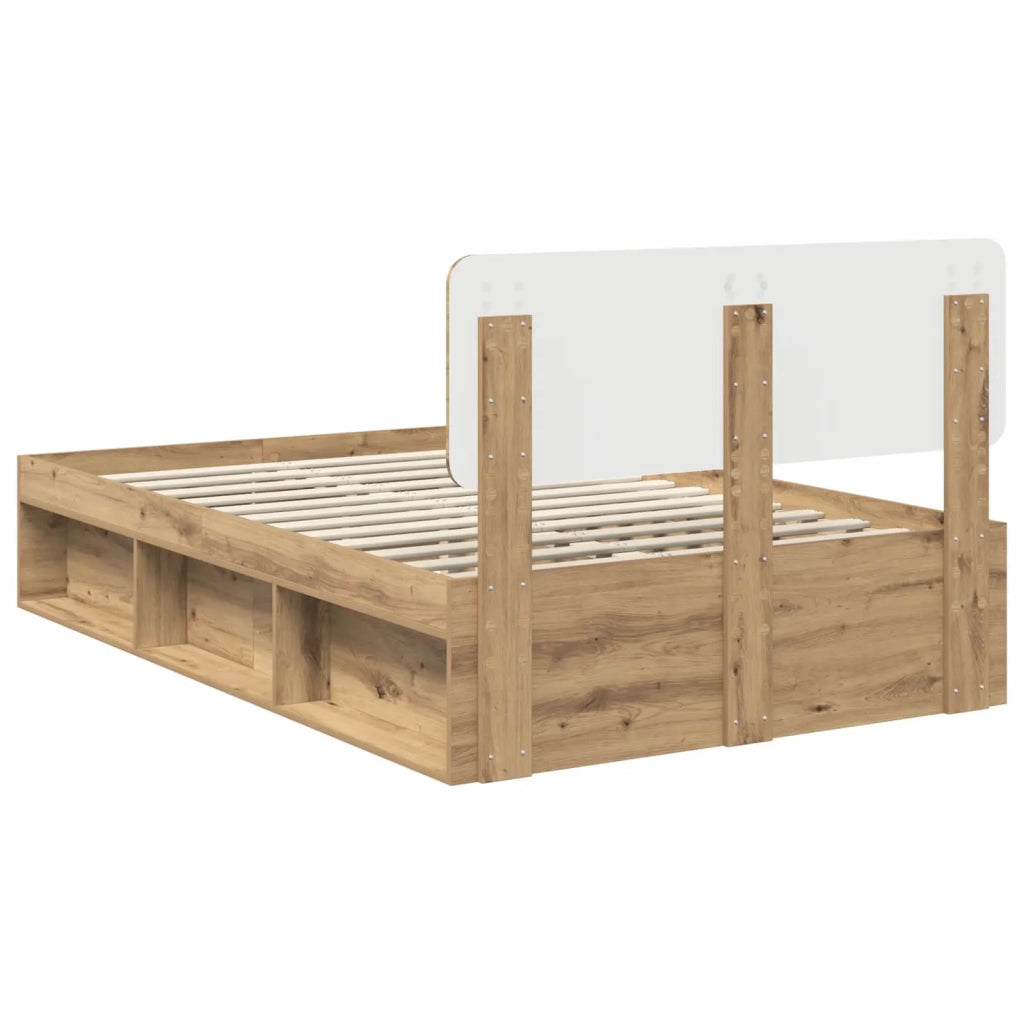 Letto matrimoniale | Letto per adulti | Struttura del letto Rovere Artigianale 120 x 200 cm