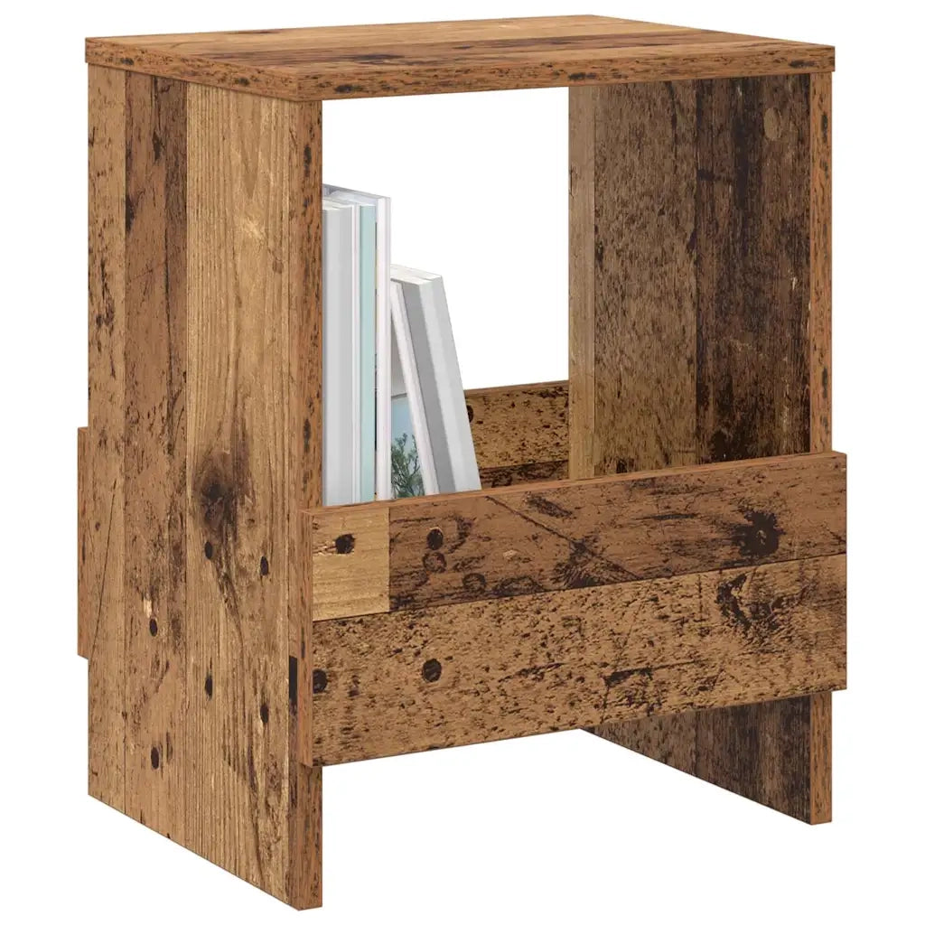 Scaffale per riviste 2 pcs Legno vecchio 35 x 30 x 45 cm 890981