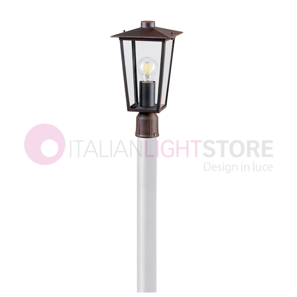 RIBOT RUGGINE Testata per Palo con Innesto d.6 Design Classico