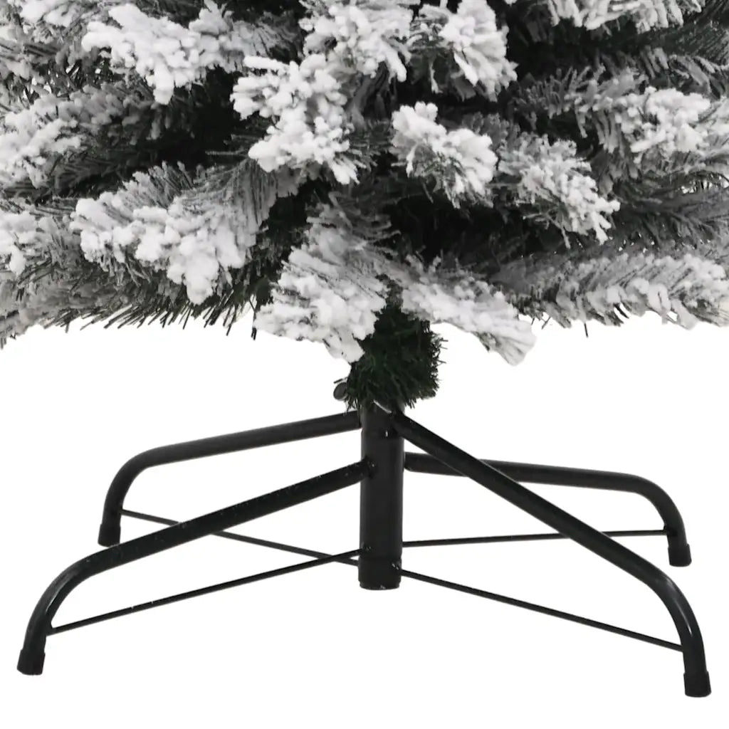 Albero di Natale Artificiale con Neve Fioccata Verde 210 cm PVC 320955