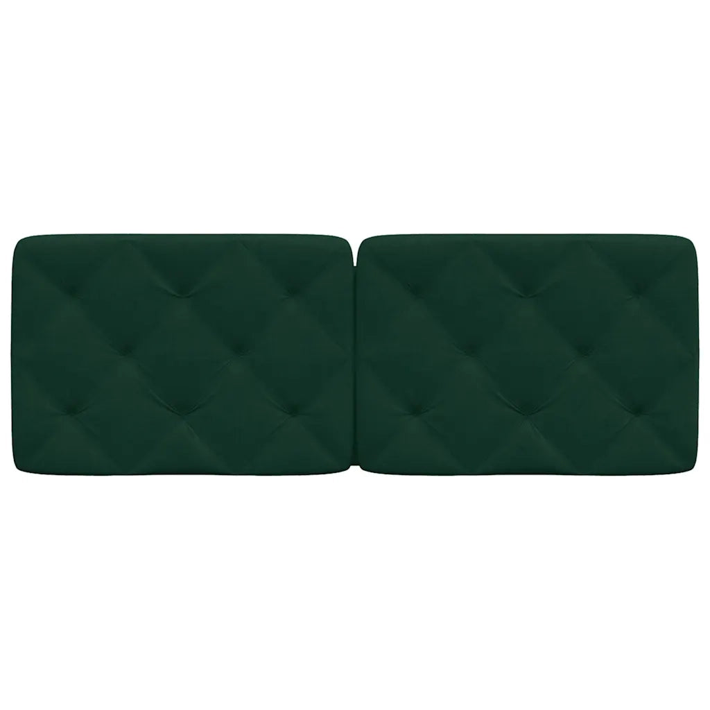 Cuscino Testiera Verde Scuro 140 cm in Velluto 374730