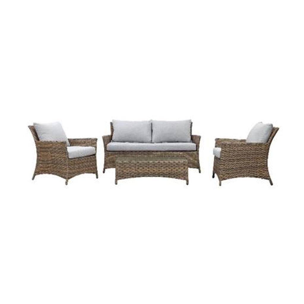 Set salotto da esterno 4 pezzi 160x79x80 cm