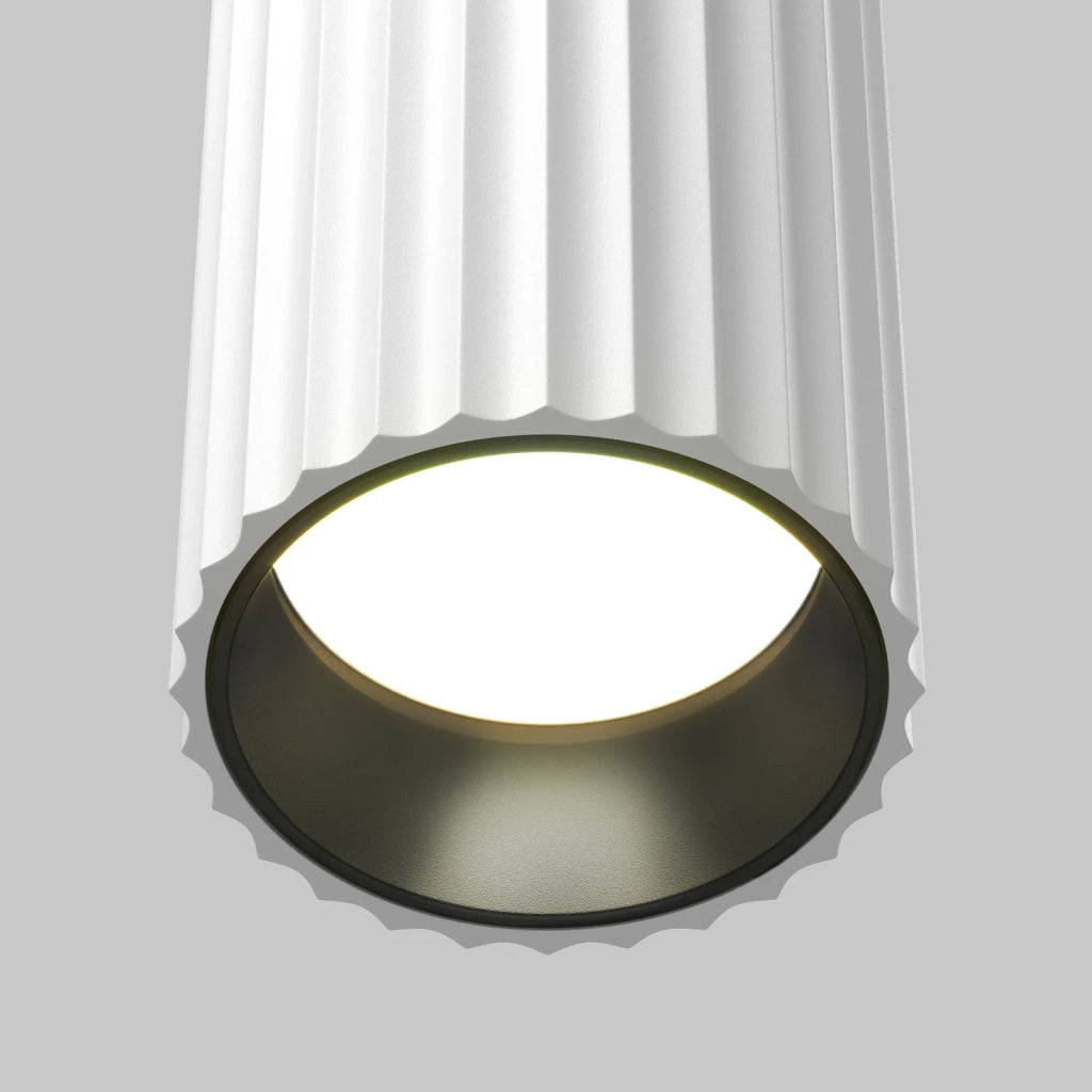 Maytoni Plafoniera design Calipso 1 luce GU10 bianco alluminio