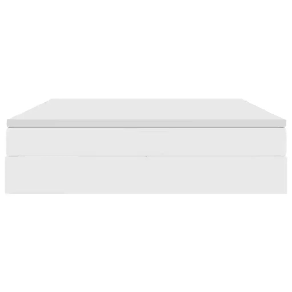 Letto con contenitore e materasso Bianco 180 x 200 cm