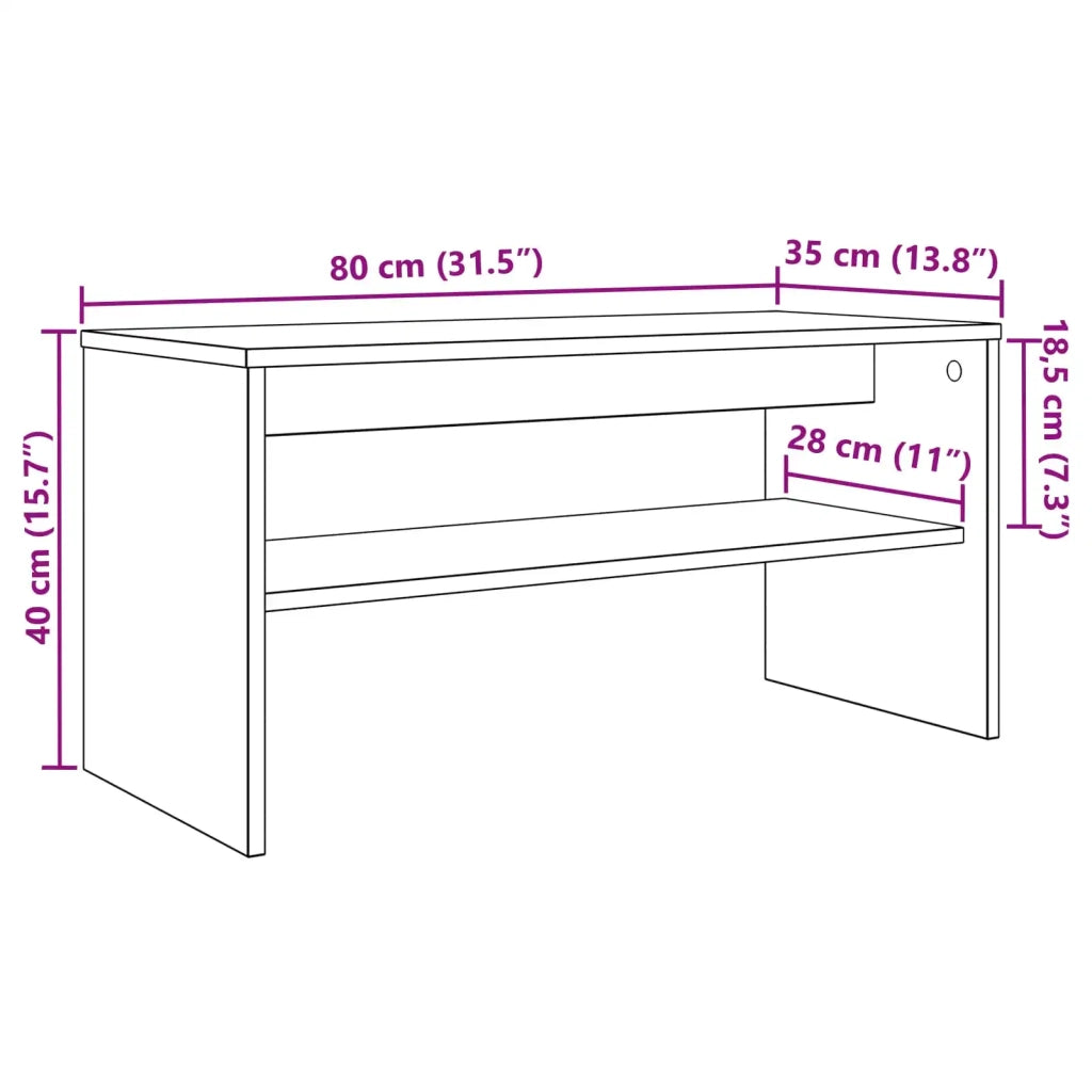 Mobile TV Legno vecchio 80 x 35 x 40 cm Legno multistrato 8000306