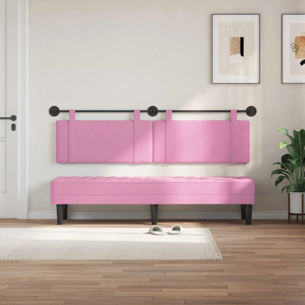 Testiera | Testata sospesa Rosa Tessuto