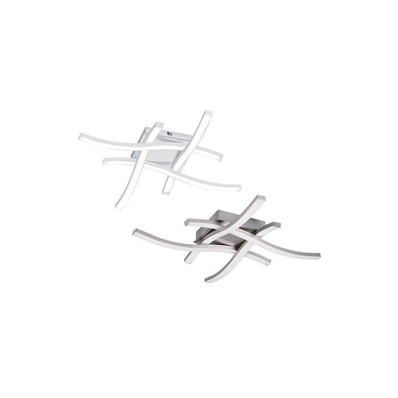 Plafoniera LED Route 4 Bacchette Nichel – 20W, 2400 lm, 4000K – Trio Lighting