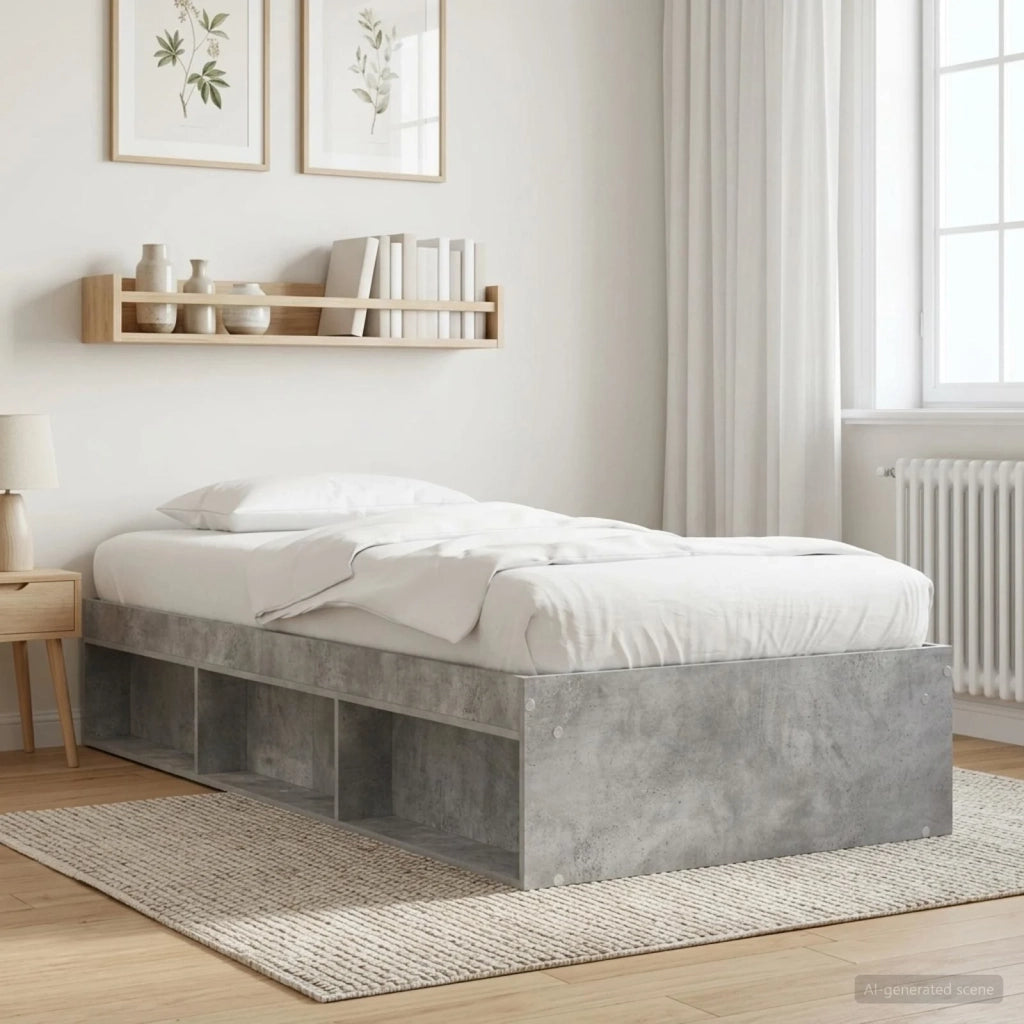 Telaio del letto con storage Grigio Cemento 80 x 200 cm 3429522