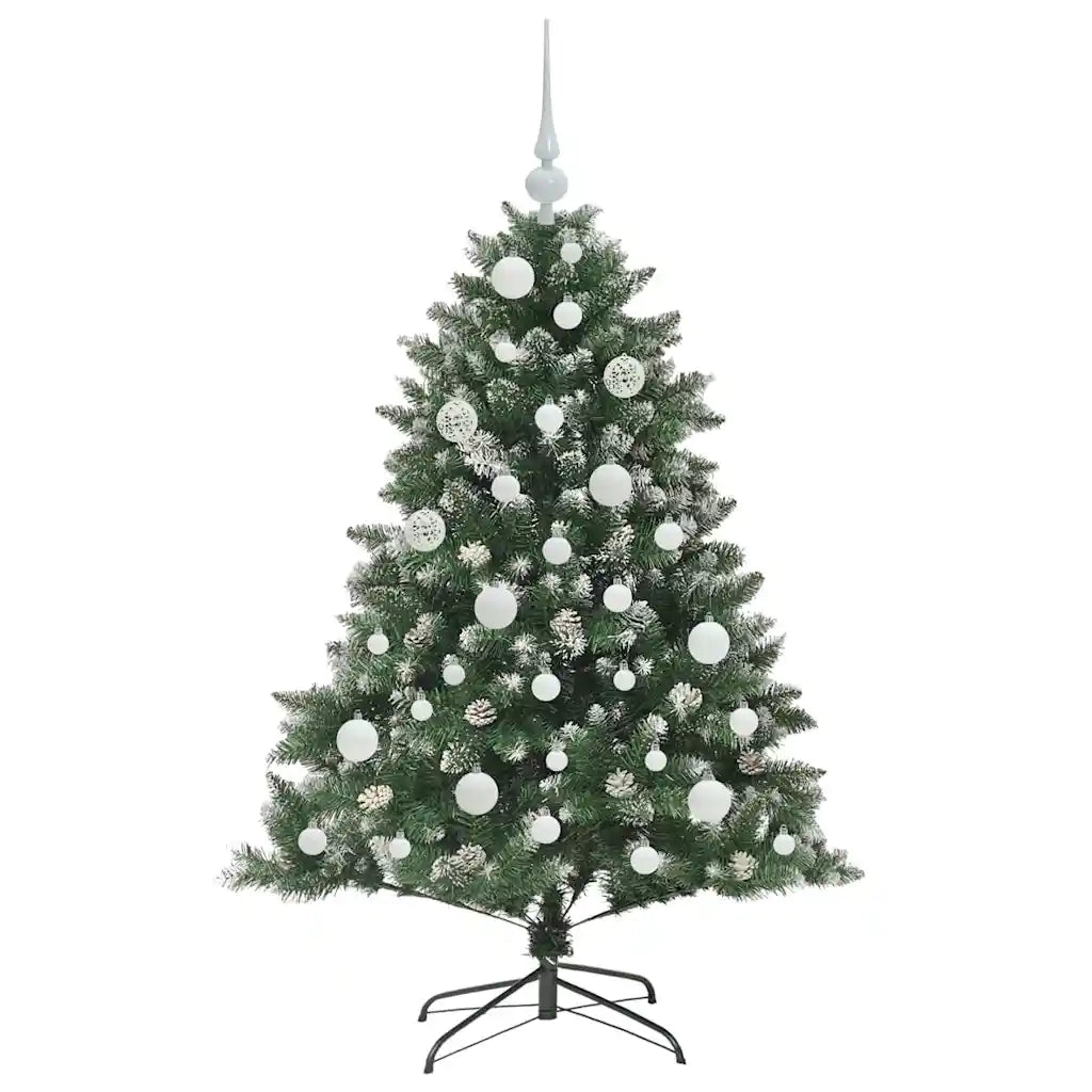 Albero di Natale artificiale con 150 LED Verde 120 cm 3395212