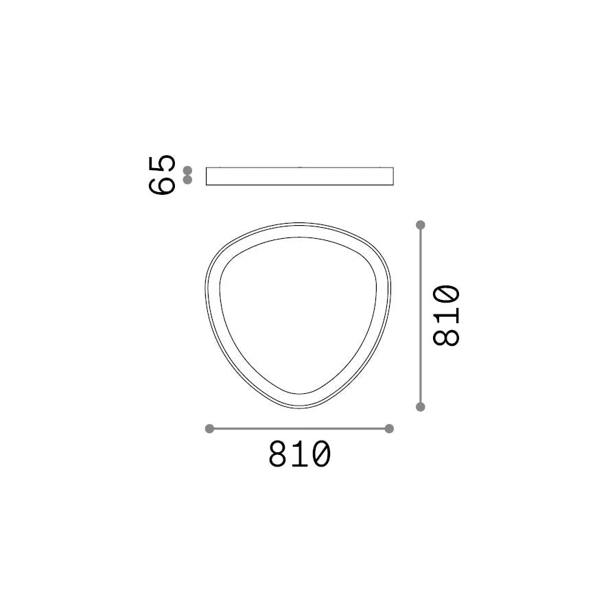 Plafoniera Gemini 42W Luce Naturale Ottone IP20 Dimmerabile Ideal Lux