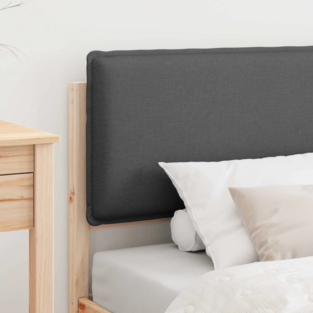 Letto con Testiera Rivestita Grigio scuro 80 x 200 cm 877870
