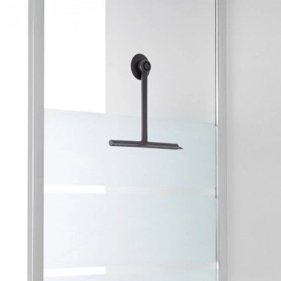 Tergivetro doccia grigio in plastica antigraffio con ventosa Spring