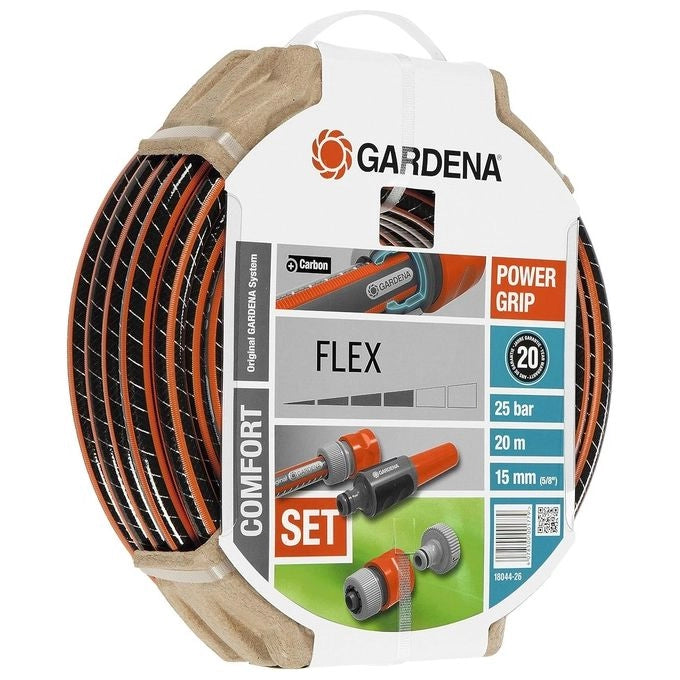 Gardena Set tubo Comfort FLEX 15 mm (5-8'') 20 m Con accessori