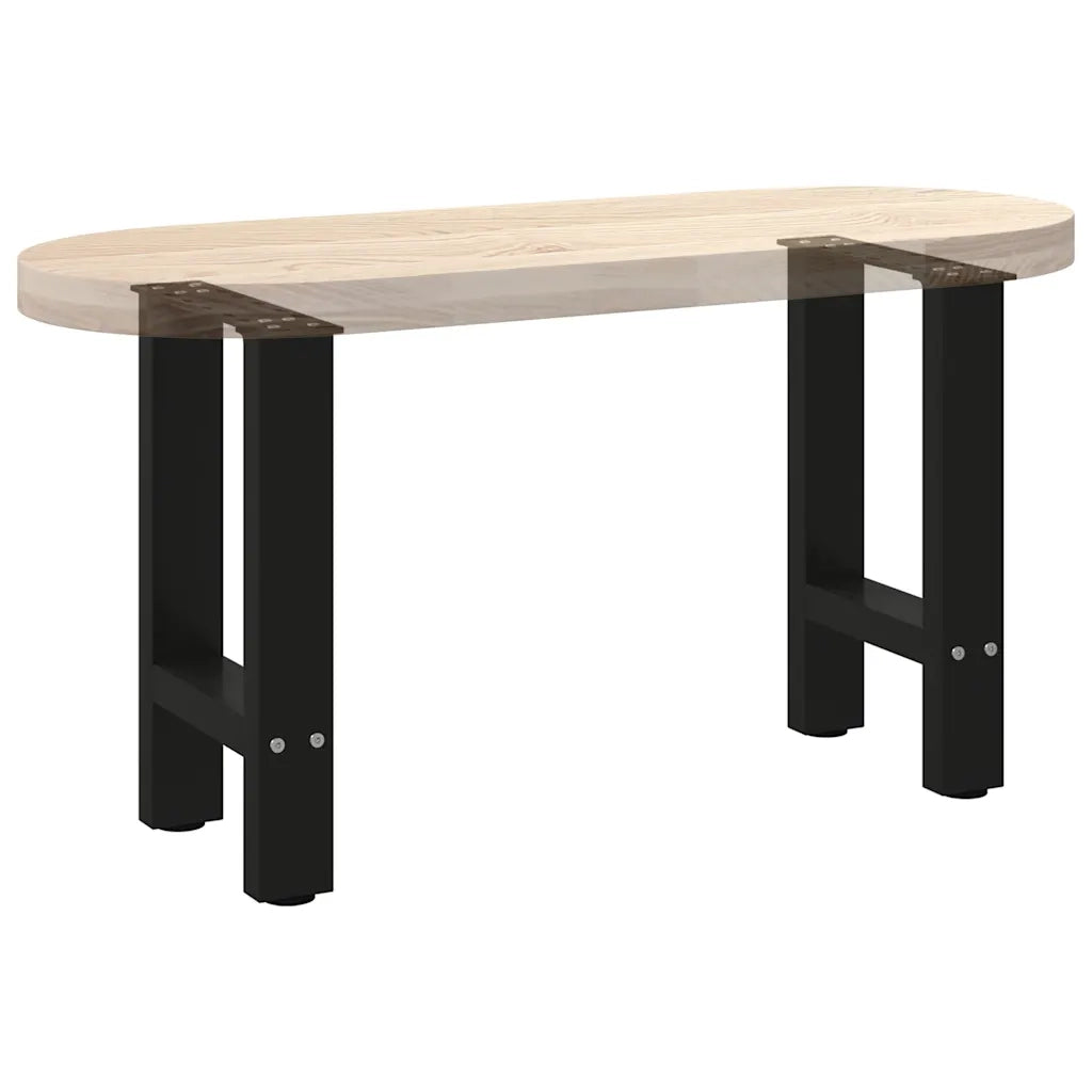 Gambe per Tavolino da Caffè Nere 2 pz 38x(42-43) cm Acciaio 4013276