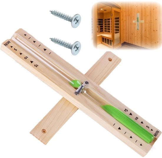 Sauna a Vapore da Parete - Montaggio a Parete - Vetro Resistente al Calore - Legno Ecologico - Incluso 2 Viti in Acciaio Inossidabile - Orologio dei Tempi
