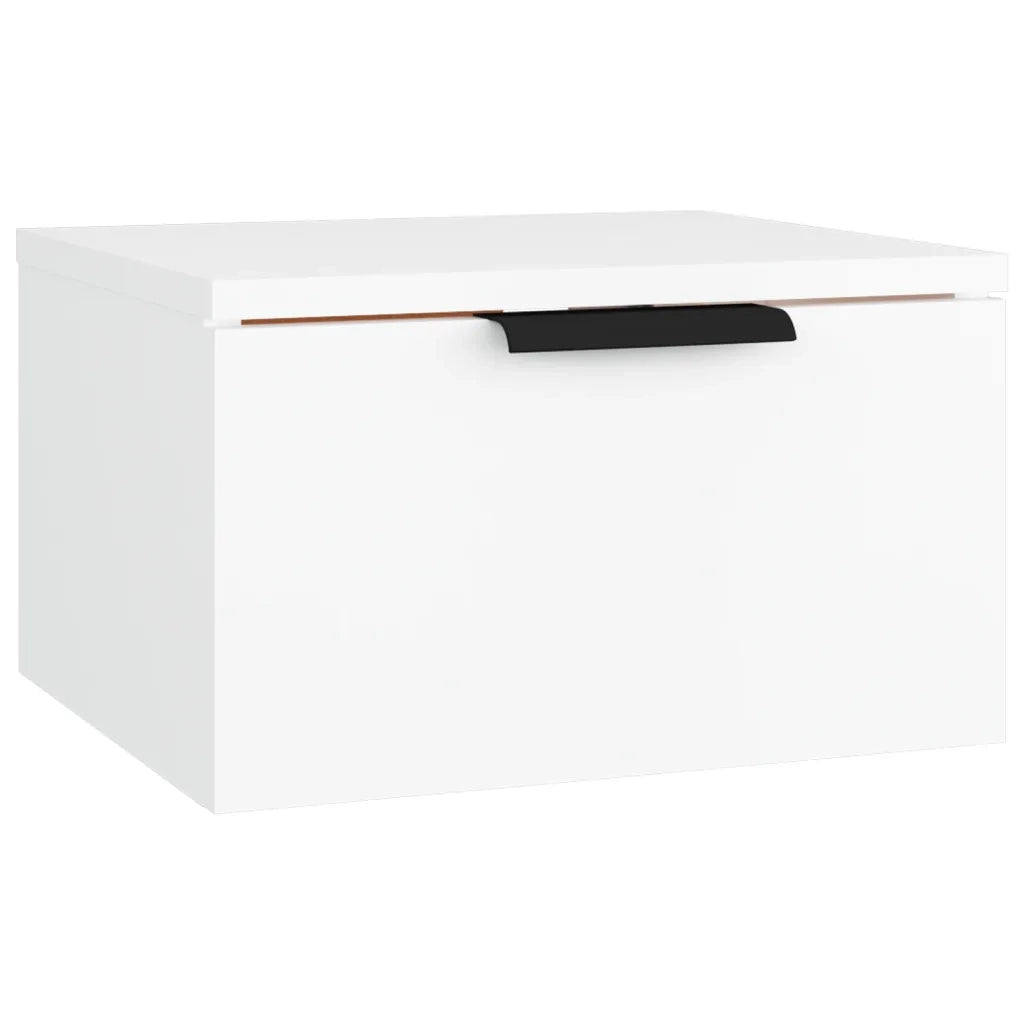 Comodino a Muro Bianco 34x30x20 cm 811376