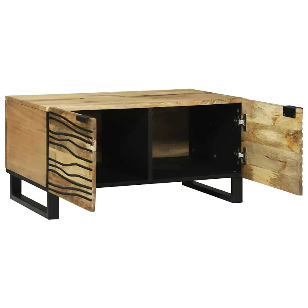 Tavolino da salotto Marrone e Nero 80 x 50 x 40 cm 4017941