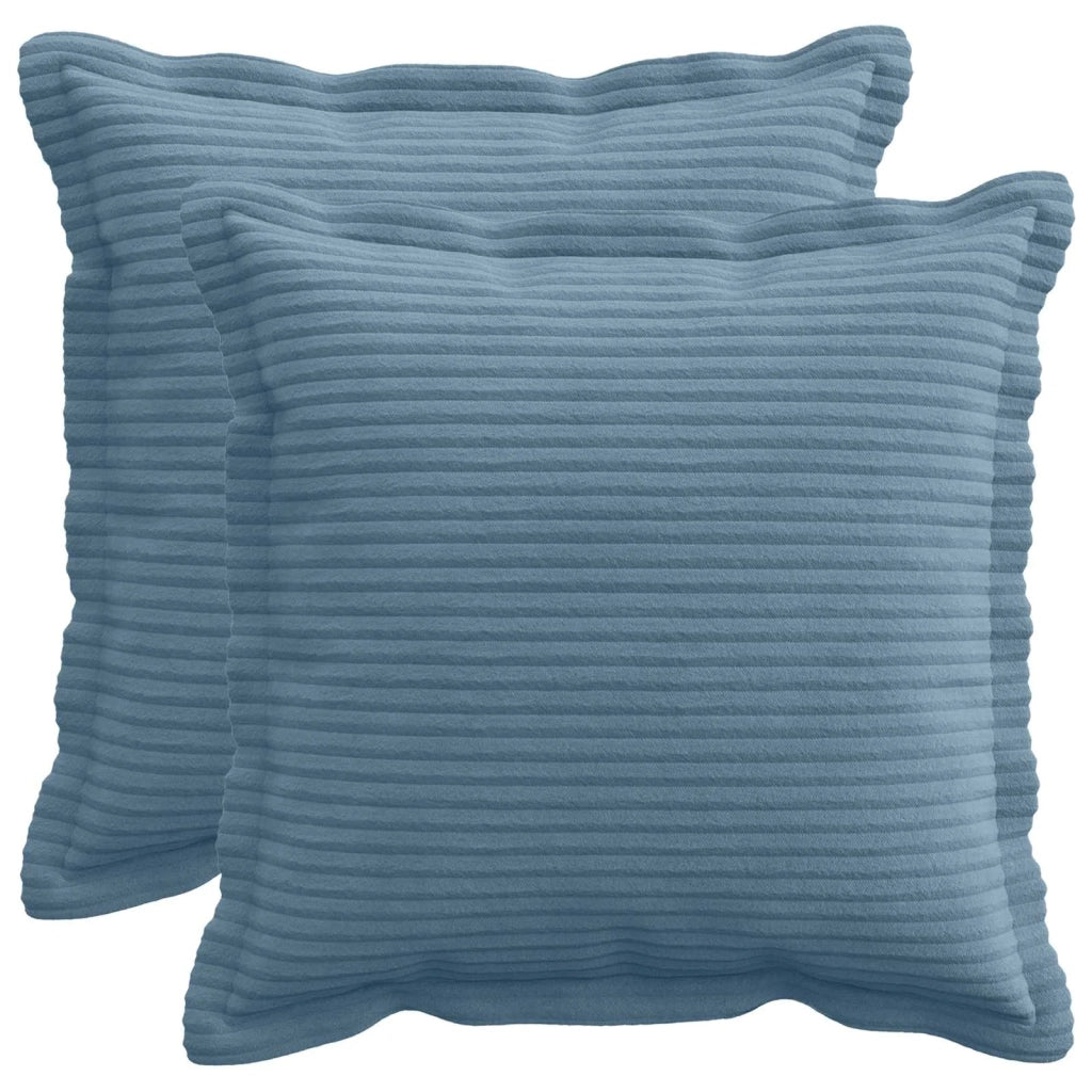 Federa 2 pz HOUTEN Blu 35 x 35 cm corduroy 916447