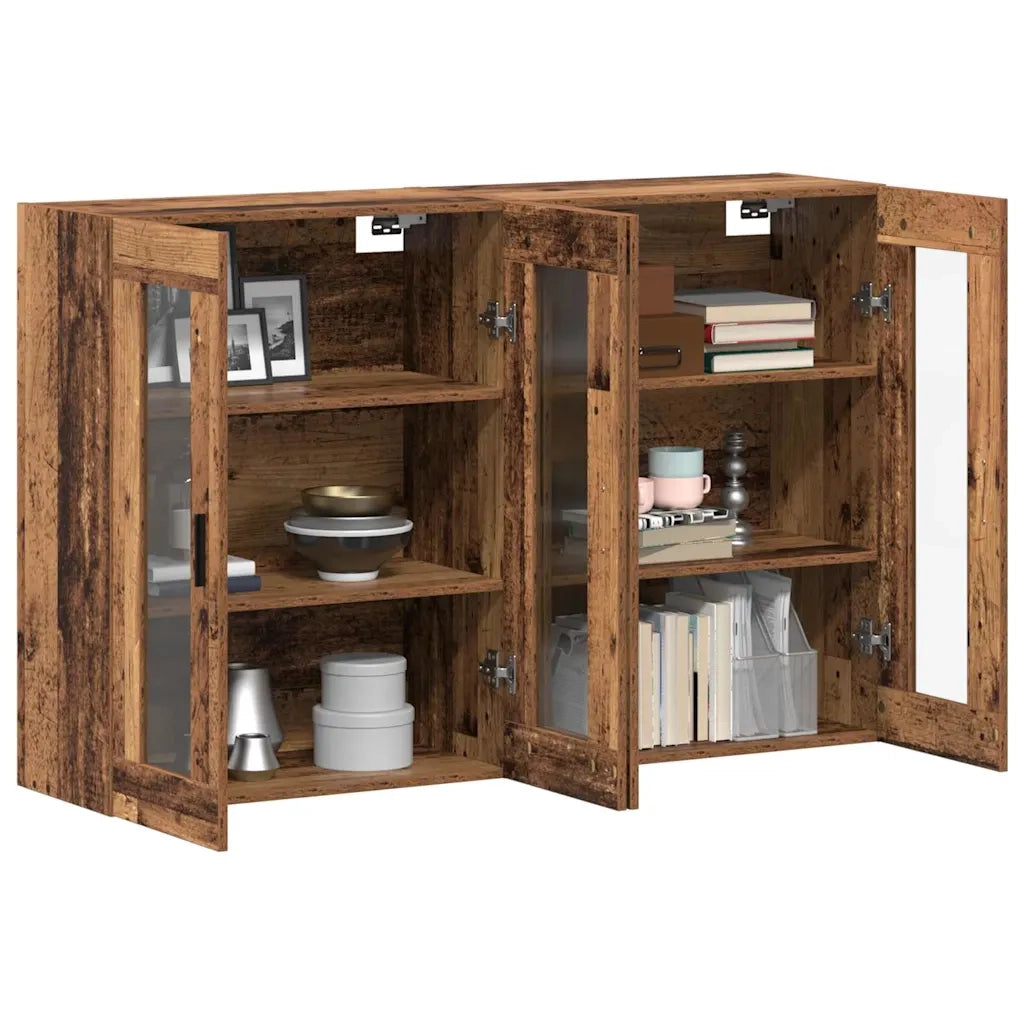 Armadi da Muro 2 pz Legno vecchio 69,5 x 34 x 90 cm CFW2398917