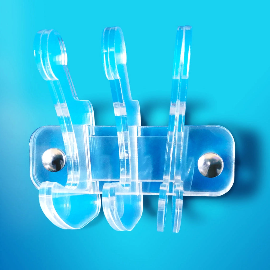 Appendiabiti in plexiglass Trasparente Mod. DOGGANCI Misura: 12x10 cm
