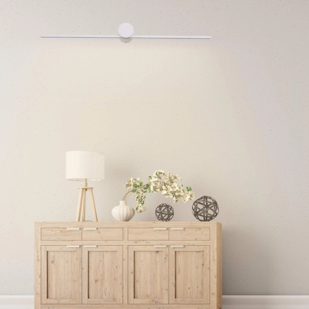 Applique Modern Slim L bianca LED 8W IP44 Light Prestige