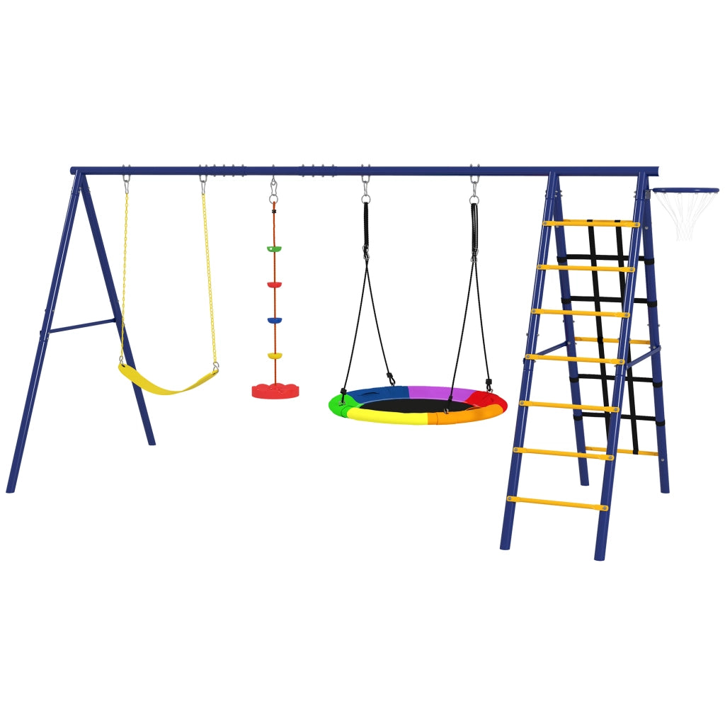 Set Altalena per Bambini ¨C Minimal ¨C Acciaio, 3-8 Anni, 6-in-1, Colori